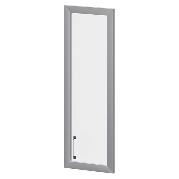 Дверь стеклянная в алюминиевой раме правая К-979.СР.ПР.Ф Дуб венге 356x20x1165 Приоритет - Вид 1