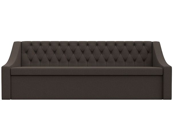 Диван кухонный прямой Мерлин Рогожка коричневый - Вид 2