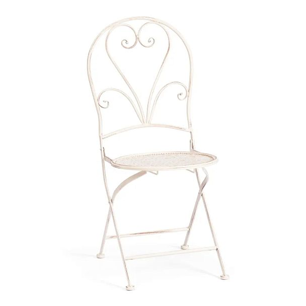 Стул Лав Чаир/Love Chair (PL08-11140), стальной сплав, античный белый - Вид 1