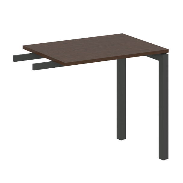 Metal System Quattro Приставной элемент на П-образном м/к 50БП.ПР-2 Венге/Антрацит металл 800*600*750 - Вид 1