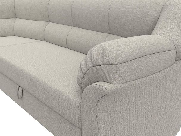 Диван угловой Карнелла левый угол Рогожка бежевый - Вид 4