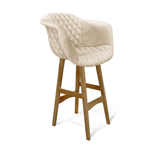 Стул барный деревянный Sheffilton SHT-ST31-C4/S65 кремовый/светлый орех - Вид 1