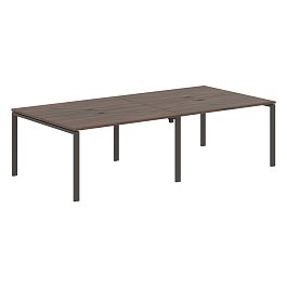 Стол 4-х местный EUWST 2713 Дуб Денвер тёмный/Мокко 2726х1346х750 EDIS - Фото предпросмотра