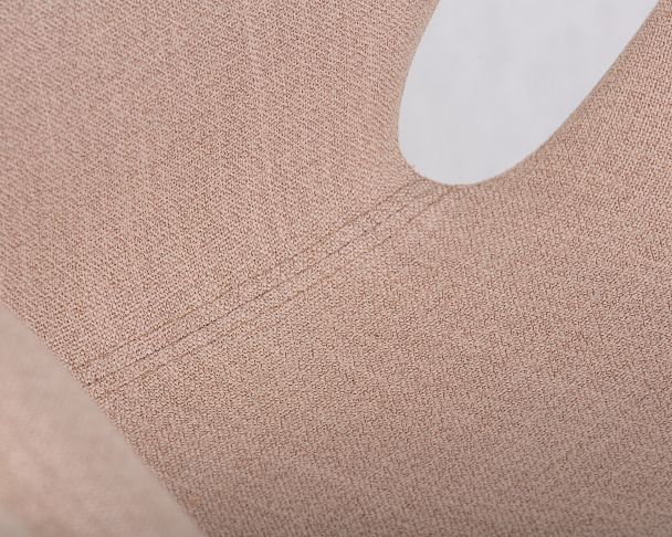 Кресло дизайнерское DOBRIN SWAN (бежевая ткань IF1, золотое основание) - Вид 7