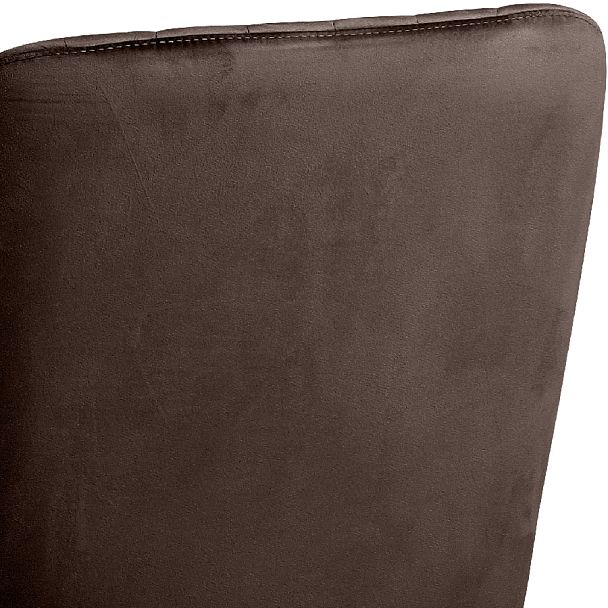 Полубарное поворотное кресло Барли К, Confetti coffee/черный - Вид 11