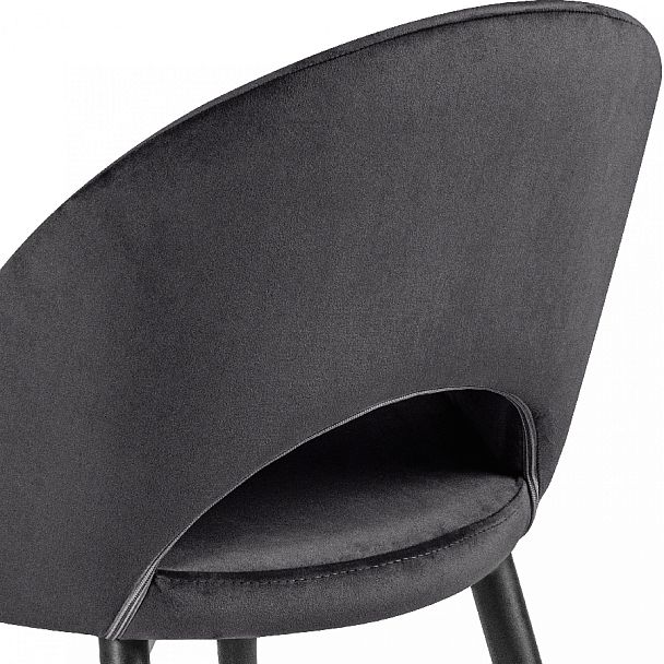 Комплект кухонных стульев Рэди черный велюр/черный, 3 шт. - Вид 10