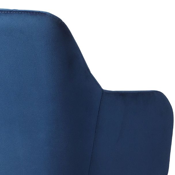 Барное поворотное кресло Барли К, Confetti blue/черный - Вид 10