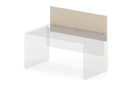 АККОРД/ACCORD RAC128-152x2 Экран к столам со струбцинами 1520х16х500 Кашемир - Фото предпросмотра