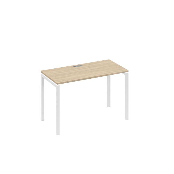Стол письменный на металлокаркасе DUE A4 А4 Б2 003 БП дуб скандинавский / металлокаркас белый - Вид 1