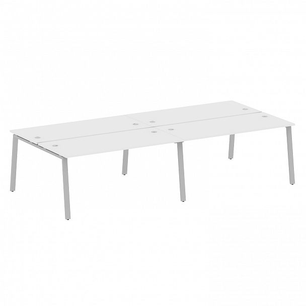 Рабочая станция "Metal System" БА.СМ-4.4 белый/серый - Вид 1