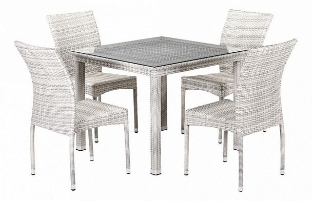 Набор уличный  T257A/Y380-W85-90x90 4Pcs Latte - Вид 1