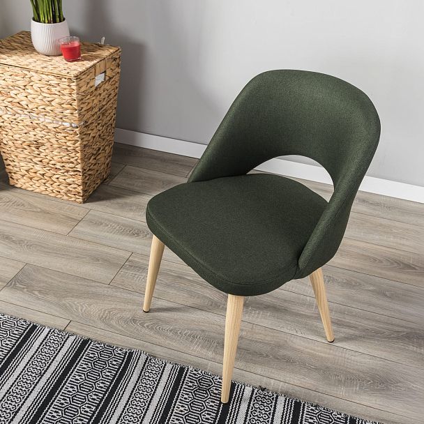 Стул Lars тёмно-зеленый/нат.дуб - Вид 13