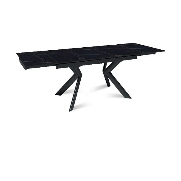 Стол раскладной Bridge (140+40+40), керамика матовая Black Gold - Вид 6