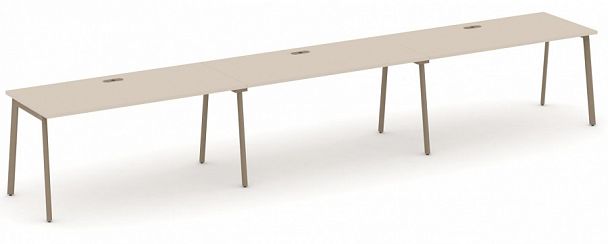 Рабочая станция на 3 места "ESTETICA" ES.RS-3.4-LP Капучино - Вид 1