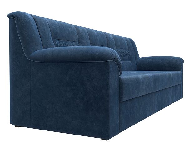 Диван прямой Карелия Велюр синий - Вид 3