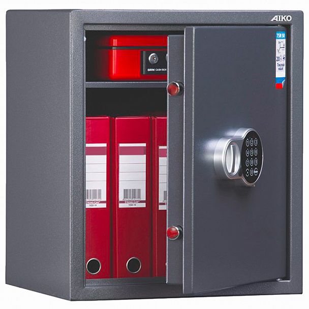 Сейф AIKO "TSN-50 EL", 500х435х381 мм, 21 кг, электронный замок, полка, S10399530414 - Вид 4