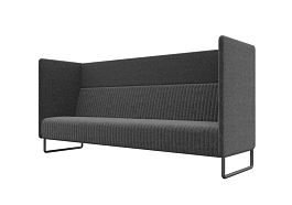 Bronks Диван трехместный BROS-3 Сан 04/Металл Черный 2100*760*1180 - Фото предпросмотра