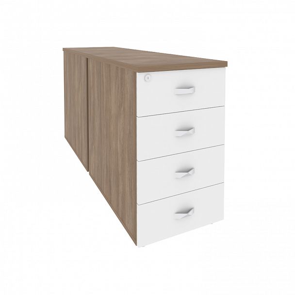 Тумба двойная "Onix" O.TPO-2.7 дуб аризона/белый - Вид 1