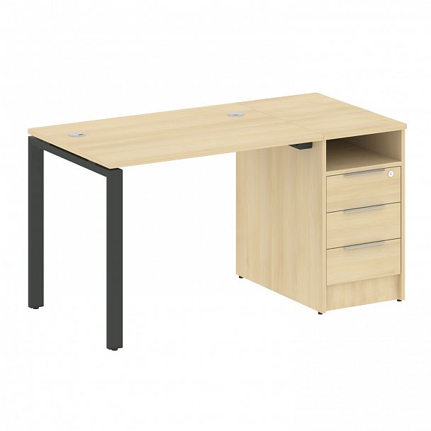 Рабочая станция "Metal System" БП.РС-СТП -1.1 акация/антрацит - Вид 1