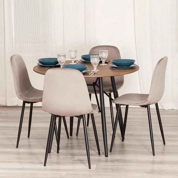 Стул Бриз/Breeze (мод.4724), Велюр/металл, Coffee (кофейный) HLR9 / черный - Вид 12