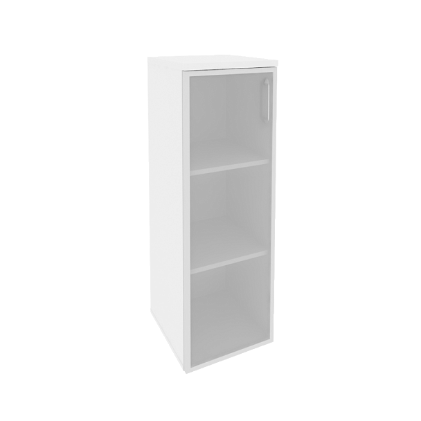 Onix Шкаф средний узкий левый O.SU-2.4 R (L) Белый бриллиант 400*420*1207 - Вид 1