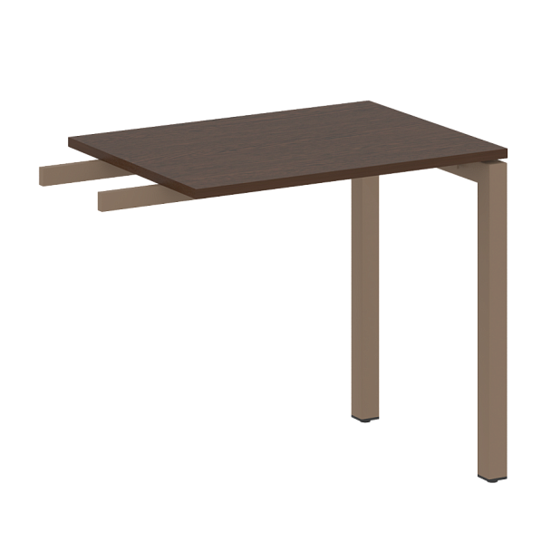 Metal System Quattro Приставной элемент на П-образном м/к 50БП.ПР-2 Венге/Мокко металл 800*600*750 - Вид 1