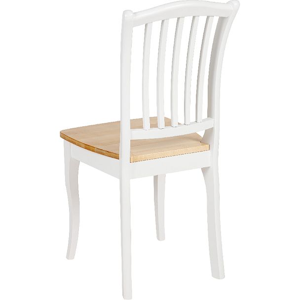 Комплект деревянных стульев с жестким сиденьем Элин Белый/Натуральный, 4 шт. - Вид 5