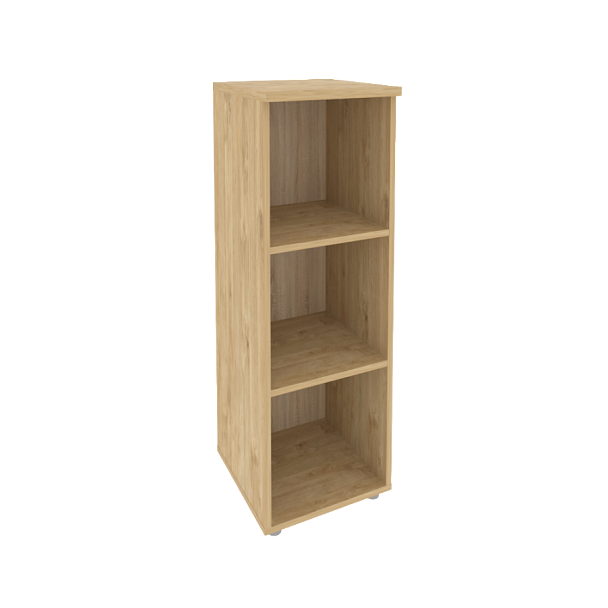 Onix Стеллаж средний узкий O.SU-2 Тиквуд светлый 400*420*1207 - Вид 1