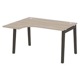 Onix Wood Стол эргономичный левый OW.SA-3 (L) Дуб аттик/Дуб тёмный/Антрацит металл 1380*1180*750 (800/460) - Фото предпросмотра