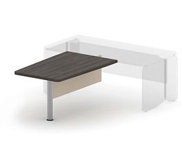 АККОРД / ACCORD RACR004-14x9 Брифинг (без опоры) 1420х900х750 Дуб Термо/Кашемир - Фото предпросмотра