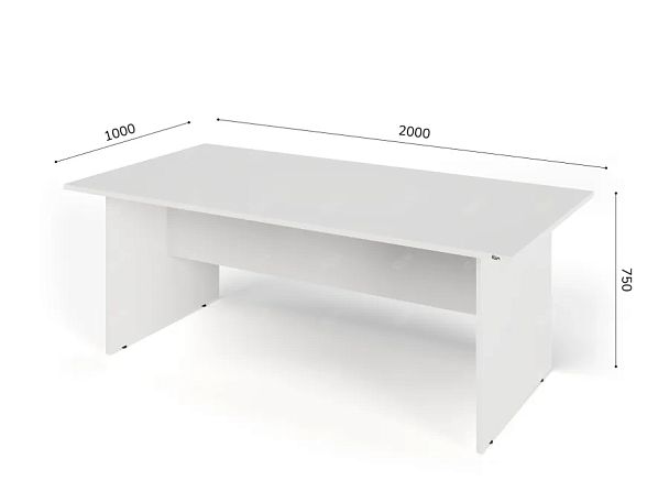ЛАЙТ / LIGHT RLG009-20x10 Конференц-стол 200x100x75 Белый - Вид 5