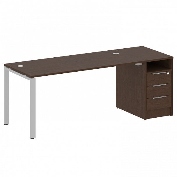 Рабочая станция "Metal System" БП.РС-СТП -1.4 венге/серый - Вид 1