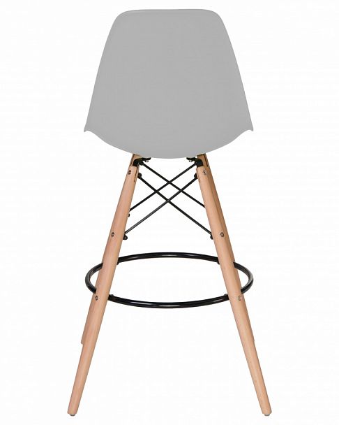 Стул барный DOBRIN DSW BAR (ножки светлый бук, цвет сиденья светло-серый (GR-01)) - Вид 6