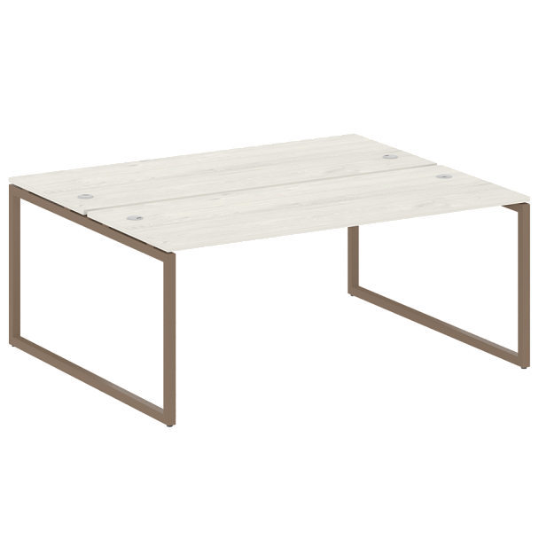 Metal System Quattro Р. ст. на О-образном м/к 40БО.РАС-СП-2.5 Дуб наварра/Мокко металл 1800*1475*750 - Вид 1