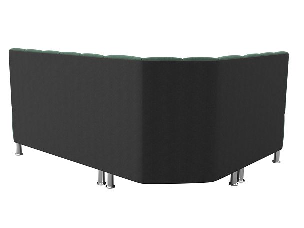 Диван кухонный угловой Кантри левый угол Рогожка зеленый - Вид 7