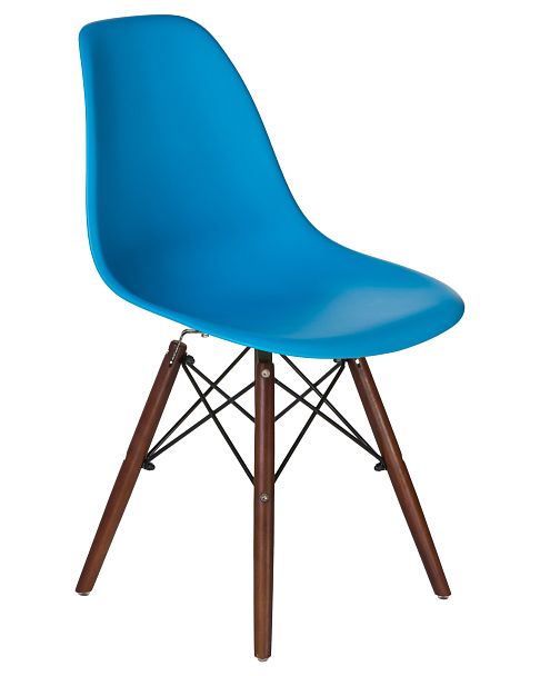 Стул обеденный LMZL-PP623 (ножки тёмный бук, цвет сиденья голубой) - Вид 2
