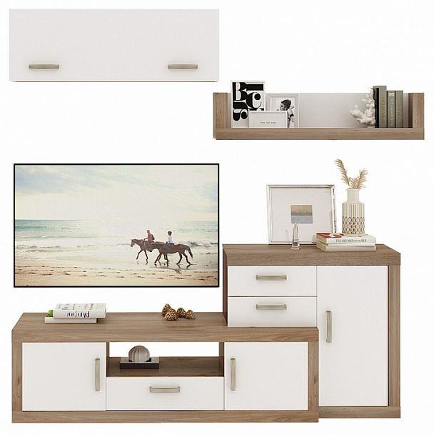 Набор для гостиной Toivo ТОЙ-ГСТ 5 Белый/Нельсон - Вид 1