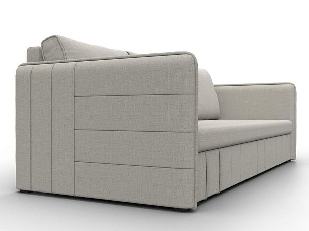 Диван прямой Слим Рогожка бежевый - Вид 3