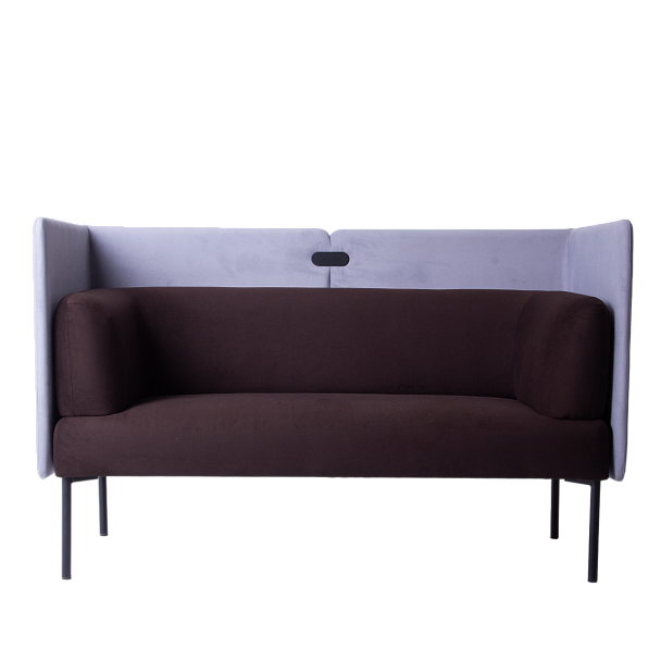 Диван Garda, велюр Velutto 24, экран велюр Velutto 49, ножки металл - Вид 3