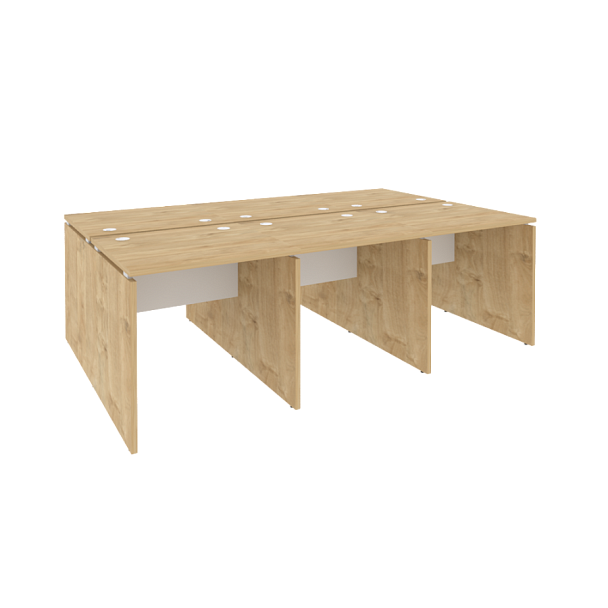 Onix Рабочая станция O.D.RS-6.0.7 Тиквуд светлый/Белый бриллиант 2340*1475*750 - Вид 1