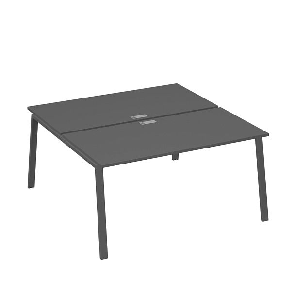 Рабочая станция (2х160) каркас TRE A4 А4 Б3 178  БП антрацит премиум / металлокаркас антрацит - Вид 1