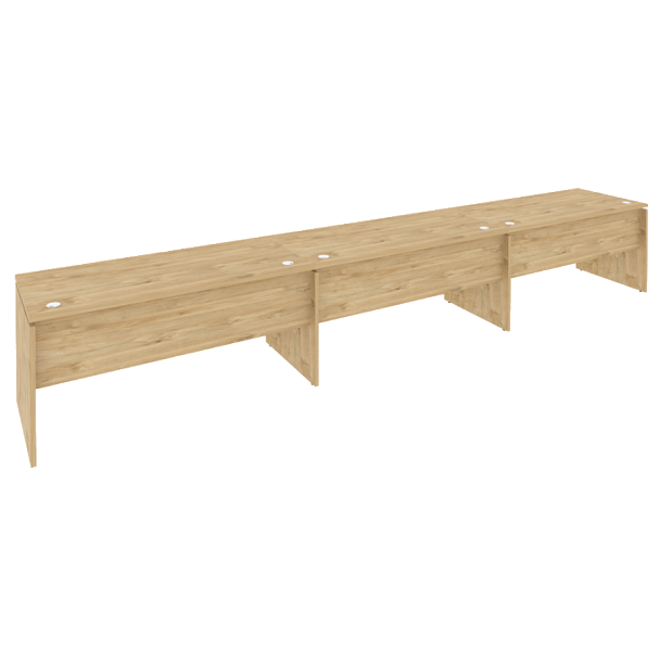 Onix Рабочая станция O.RS-3.4.7 Тиквуд светлый 4740*720*750 - Вид 1