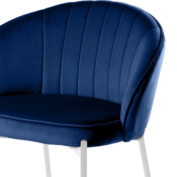 Комплект полубарных стульев Миэль синий/белый, 4 шт. - Вид 6