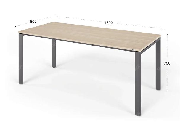 ЛАЙТ / LIGHT RLG015-18x8 Прямоугольный стол 180x80x75 Дуб Сонома - Вид 2