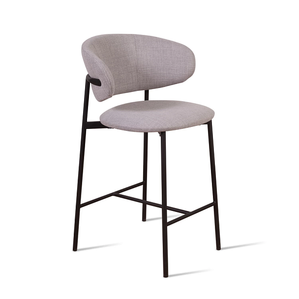 Стул полубарный Adele, рогожка welton 912, серый - Вид 1