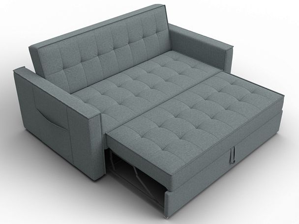 Диван прямой Лига-104 (140) Рогожка серый - Вид 7