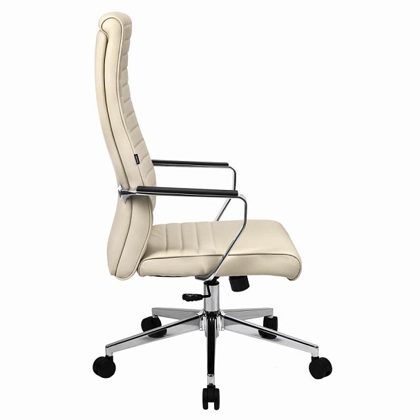 Кресло BRABIX PREMIUM Solo EX-730, алюминий, хром, экокожа, бежевое, 532937 - Вид 4