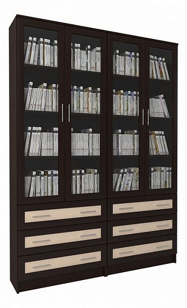 Шкаф книжный Мебелайн-53 - Вид 1