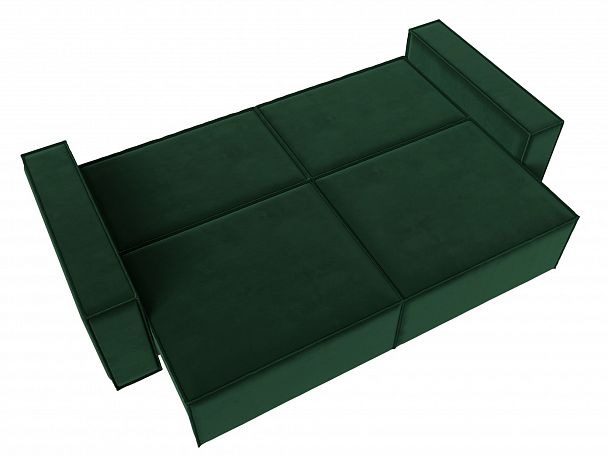 Диван прямой Куба (полностью велюр зеленый) - Вид 9