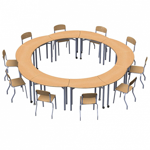 Стол ученический трансформер "Ромашка Л" (1-3 гр.) - Вид 4